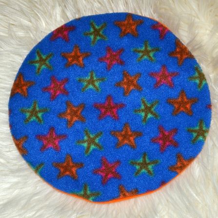 bunte Sterne auf blau/orange (Vorderseite)